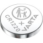 VARTA Piles Bouton CR1220, lot de 1, Lithium Coin, 3V, emballage sécurisé pour les enfants, pour petits appareils électroniques