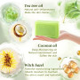 Lot de 3 savons à l’huile d’arbre à thé – Savon purifiant visage et corps pour peaux à imperfections, nettoyage en profondeur, c