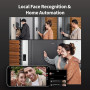 Aqara Sonnette Vidéo G4 avec Carillon, Sonnette sans Fil ou Filaire, Reconnaissance Faciale et Automatisation,WiFi 2,4GHz, 1080p
