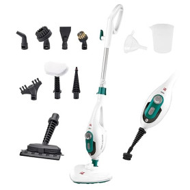 Di4 Steamclean Multi10 Max 10 en 1 Balai Vapeur Nettoyeur Multifonctions, Aspirateur Vapeur 1500W, Élimine 99.9% des Virus et de