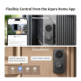 Aqara 2K Sonnette Video Hub G410 avec Carillon, HomeKit Secure Video, Hub Matter Intégré, Wi-FI 2,4G/5GHz, Zigbee et Thread, 4:3