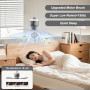 TRUYOK Ventilateur de Plafond Solaire Batterie Ventilateur de Camping avec Des Crochets LED Dimmable Ventilateur Plafond avec Té
