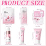 Sakura Ensemble de Soins de la Peau 18 Pièces, Coffrets de Soins pour la Peau, Coffret Beauté Ado Fille, Sakura Soin Adolescente