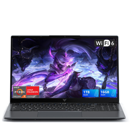 ACEMAGIC 2026 Ordinateur Portable Gaming 16 Go RAM 1 TB SSD 15.6" Gaming Laptop Ryzen 7 5825U (8 C/16T, Jusqu'à 4,5GHz) DDR4,WiF