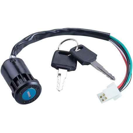 Greluma 1 Pc Moto 4 Fils Interrupteur À Clé De Contact pour 50cc 70cc 90cc 110cc 125cc 150cc 200cc 250cc Taotao Sunl ATV Quad Di