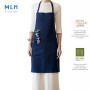 My Linen Home I Tablier en Lin - 100% Lin Délavé I Tablier de Cuisine Femme I Tablier Cuisine Homme I Tablier Cuisine avec Deux 