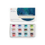 White Nights Metamorphosis Granulation Lot de 12 pots de peinture aquarelle