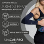SlimCell Gambetti Manchon de Compression Sport Unisexe – Support Musculaire Bras et Circulation, Manchon Antifatigue pour Runnin