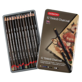 Derwent Crayons de couleur fusain set de 12