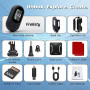 Frelisty Camera Sport Portable Miniature, Caméra POV Magnétique Léger 26g, Mini Camera Velo 1080P, Fixation Magnétique et Clip R