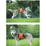 Sacoche de Selle Sac à Dos pour Chien Moyens & Grands, Harnasi Veste Gilet Imperméable Réglable Grande pour Voyage Entraînement