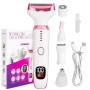 Rasoir Electrique Femmes, 5 en 1 Tondeuse Electrique, Bikini, Aisselles, Jambes, Sourcils et nez Rasoir sec et Humide sans Doule