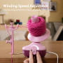 Etcokei bobinoir à laine,Dévidoir Électrique pour Boules de Fil pour Crochetage,Dévidoir Compact avec Tension Forte et Vitesse V