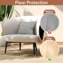 Euqvunn 18pcs Protection Pied de Chaise, Protege Pied de Chaise, Embout de Chaise Transparent Patins pour Chaises avec Feutre, T