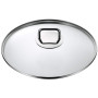WMF Poêle à Braiser 28 cm avec bord haut et couvercle – Braisière à induction 5,0 l en acier inoxydable Cromargan, revêtement an