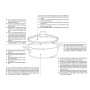 WMF Poêle à Braiser 28 cm avec bord haut et couvercle – Braisière à induction 5,0 l en acier inoxydable Cromargan, revêtement an