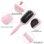 Brosse à boucler, brosse coiffante pour cheveux bouclés d'hommes et de femmes pour fixer et modeler les boucles, réduire les mèc