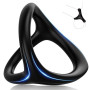 Anneaux de Pénis Triangle pour Homme Couples, Adorime Silicone Anneaux Péniens Jouets Sexuels Pour Améliorer les Performances Se
