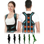 Aniepaa Correcteur de Posture, 8 Aimants Correcteur de Posture Dos, Donne une Forme Au Cou, Correction Scoliose Bosse, Aux épaul