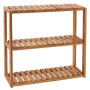SONGMICS Étagère Salle de Bain Bambou, 3 Niveaux, Support pour Plantes, Réglable, sur Pieds ou à Suspendre, pour Salon, Salle à