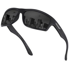 OJIRRU Lunettes de soleil homme polarisées Lunettes de sport UV400 Lunette polarisante peche pour hommes femmes cyclisme course