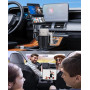 Support pour Tablette avec Porte-gobelet, Support pour Voiture avec Porte-gobelet pour iPad et Bras réglable pour Tablette iPhon