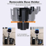 Support pour Tablette avec Porte-gobelet, Support pour Voiture avec Porte-gobelet pour iPad et Bras réglable pour Tablette iPhon