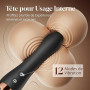 Vibromasseurs Feminin Vibrant à Double Embout Sex Toys, 12 Modes & Tête Flexible Vibromasseur Sextoyse Couple Plaisir, Sextoyse