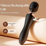 Vibromasseurs Feminin Vibrant à Double Embout Sex Toys, 12 Modes & Tête Flexible Vibromasseur Sextoyse Couple Plaisir, Sextoyse