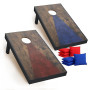 Jeu de Cornhole – Set de Lancer avec Plateaux & Sacs – Jeu d’Adresse d’Extérieur pour Jardin, Plage & Événements – Cornhole en B