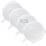 LELE LIFE Lot de 4 couvercles extensibles en silicone de même taille, plus épais, couvercles extensibles pour conservation d'ali