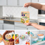 Albal - 3 Couvre-plats en Silicone 5 cm, 8 cm et 11 cm - Réfrigérateur, congélateur et micro-ondes - Extensible et résistant - R