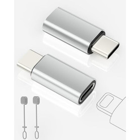 2 Pack Adaptateur Lightning vers USB C pour iPhone 15/16 Pro/Plus/Pro Max, Samsung S24, Supportant La Charge et Le Transfert de