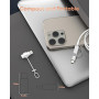 2 Pack Adaptateur Lightning vers USB C pour iPhone 15/16 Pro/Plus/Pro Max, Samsung S24, Supportant La Charge et Le Transfert de