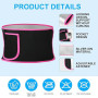 ACWOO Ceinture Lombaire Homme Femme, Ceinture de Sudation avec Sac Téléphone, Ceinture Sudation Ajustable, Sport Soutien du Dos,