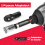 GEINXURN 83 Pièces Coffret d’embouts de Tournevis en Acier S2 Magnétique Torx/Phillips/Pozidriv/Plat/Hex Embouts de Vissage, Por