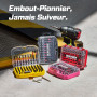 GEINXURN 83 Pièces Coffret d’embouts de Tournevis en Acier S2 Magnétique Torx/Phillips/Pozidriv/Plat/Hex Embouts de Vissage, Por