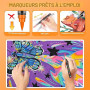 NICETY 180 Couleurs Feutres Acryliques – Marqueurs Pinceaux pour Peinture sur Pierre, Bois, Verre, Céramique – Pointe Pinceau 1-