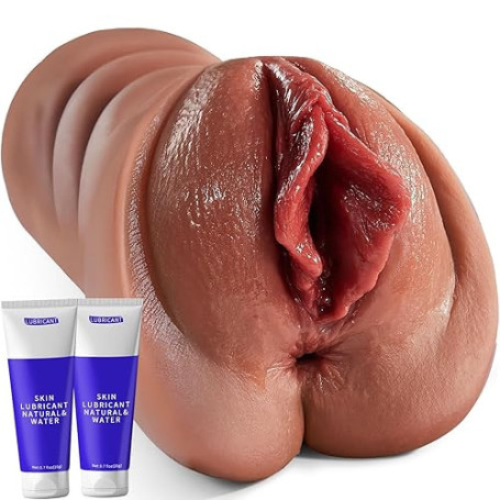 VIJISA Sextoy Homme Masturbateur,Version Allongée et Agrandie 725g Sextoy Homme Silicone Masturbateur Hommes,3D Canal étroit et