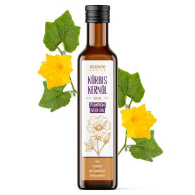 Huile de Graines de Courge Monte Nativo 500 ml – Huile de Courge Pressée à Froid, Vierge et Non Raffinée – Acides Gras Oméga pou
