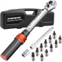 ATsafepro Cle Dynamometrique Velo 1/4 pouce 5-25 nm, Clés Dynamométriques 15 Kit deux Directions Réglables, 72 Dents, Clef Dynam