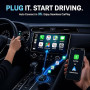 Adaptateur CarPlay sans Fil – Adaptateur Android Auto sans Fil, Wi-FI 5,8GHz Plug & Play, Mini et Stable, iOS 10+/Android 10+, C