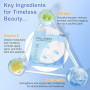 Masque Collagène 6 Pièces, Masque de Nuit au Collagène Bio Masque Hydratant Anti-Rides Liftant pour Apaiser, Réparer et Hydrater