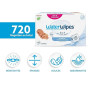 WaterWipes Sensitive+ Newborn & Baby Wipes, Lingettes Pour Nouveau-Nés et Bébés, 720 unités (12 paquets), 3-en-1 nettoie, soigne