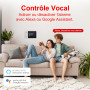 RenseCum Alarme Maison sans Fil WiFi 4G sans Abonnement, Kit Alarme Maison Connectée 24 Pièces avec Écran Tactile 4,3", Sirène 1