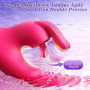 Rabbit Vibromasseurs Feminin, Sextoyse Femme Clitoridienne 12 Modes de Vibration, Tige Épaisse en Silicone Gode Vibro-masseur Se