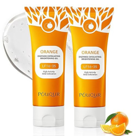 Gel exfoliant orange pour le visage, Gél Peeling Visagé Au Orange, Gel Exfoliant à L'orange, Resserre Les Pores, Pour le visage
