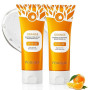 Gel exfoliant orange pour le visage, Gél Peeling Visagé Au Orange, Gel Exfoliant à L'orange, Resserre Les Pores, Pour le visage