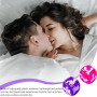 WeddHuis Set de 2 Dés Érotiques Jeu de Positions Sexuelles Livre Ludique pour Couples Jeu Humoristique pour Soirées, Chambre à C