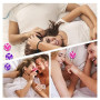 WeddHuis Set de 2 Dés Érotiques Jeu de Positions Sexuelles Livre Ludique pour Couples Jeu Humoristique pour Soirées, Chambre à C
